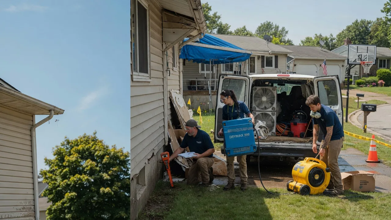 Ceiling Leak Cleanup in Edwardsville, KS near me